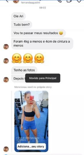 Depoimento: cliente sentiu diferença no espelho logo no 2º dia do Keto Fast