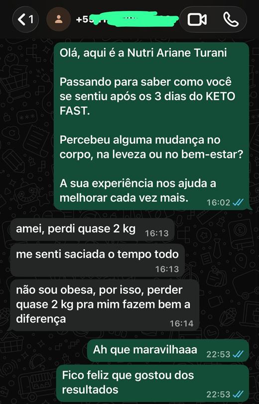 Depoimento: cliente aprovou o protocolo e indicou para amigas